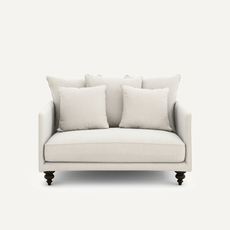 Am.pm Kompaktes 2-sitzer-sofa Aus Chenille-samt, Lazare