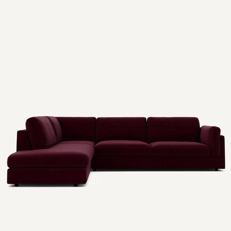 Am.pm Ecksofa Mit Meridian, Umwandelbar, Aus Samt, César