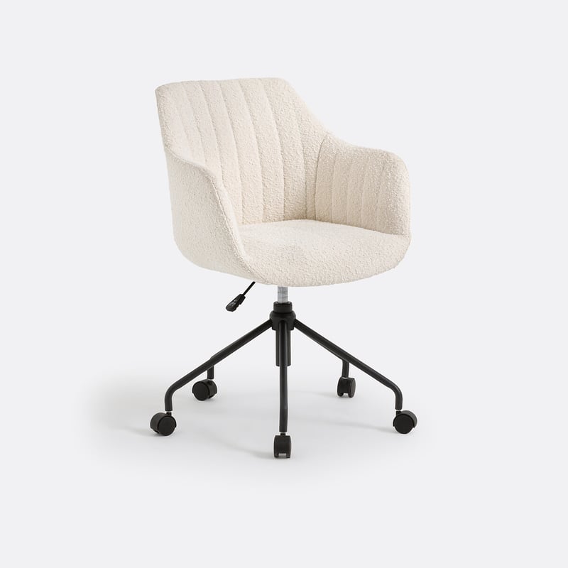 La Redoute Interieurs Schreibtischsessel Matie, Bouclé