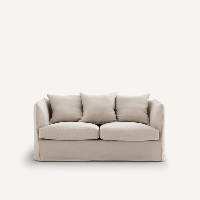 Am.pm 2-sitzer-sofa Aus Geknittertem Leinen, Neo Chiquito