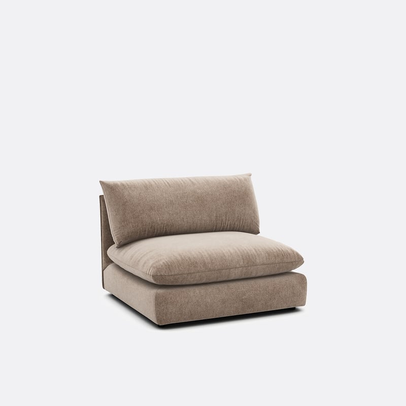 Sessel-element Malo Für Modulares Sofa, Aus Meliertem Polyester