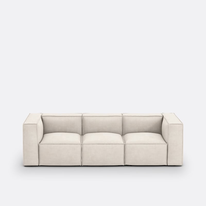 Modulares Sofa Seven, 3-sitzer, Aus Cordsamt