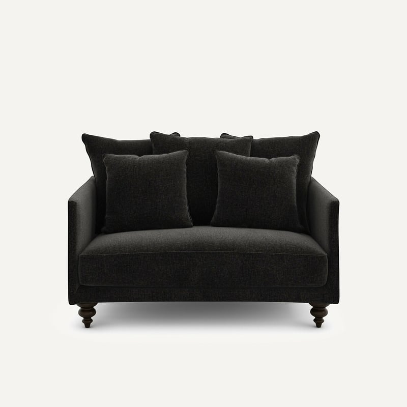 Am.pm Kompaktes 2-sitzer-sofa Aus Chenille-samt, Lazare