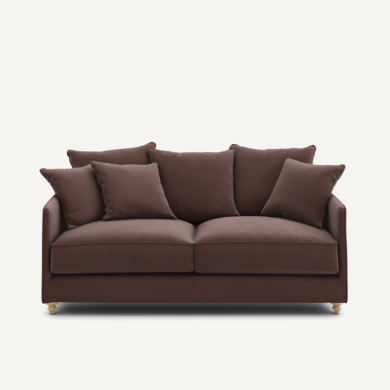 Am.pm Kompaktes 3-sitzer-sofa, Umwandelbar In Leinenvelours, Lazare