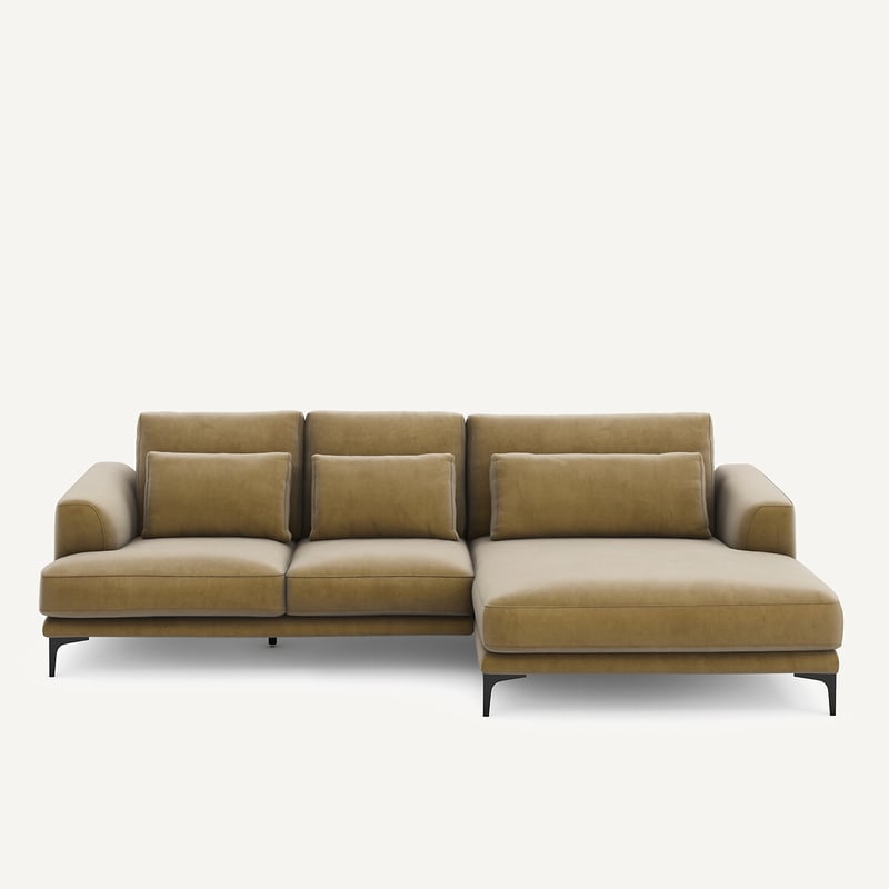 Am.pm Ecksofa Meridian Xl Rechts In Samt, Marsile