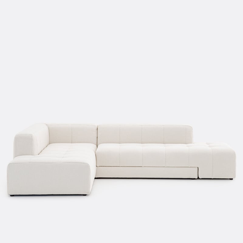 Ecksofa, Links, Umbaubar, Aus Feinem Bouclé, Fano