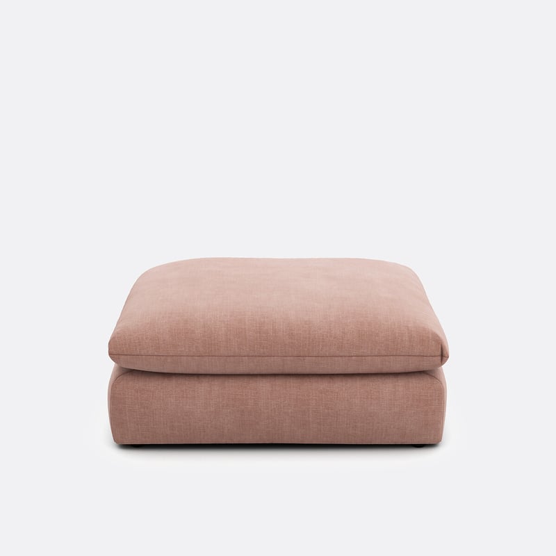 Hocker-element Für Ein Modulares Sofa, Aus Strukturiertem Stoff, Malo