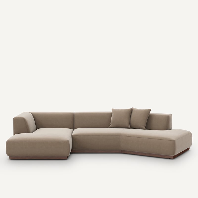 Am.pm Offenes Ecksofa Jacopo Mit Ecke Links, Samt
