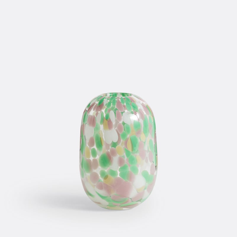 La Redoute Interieurs Vase Miaro Aus Glas Mit Fleckenmuster, H. 15 Cm