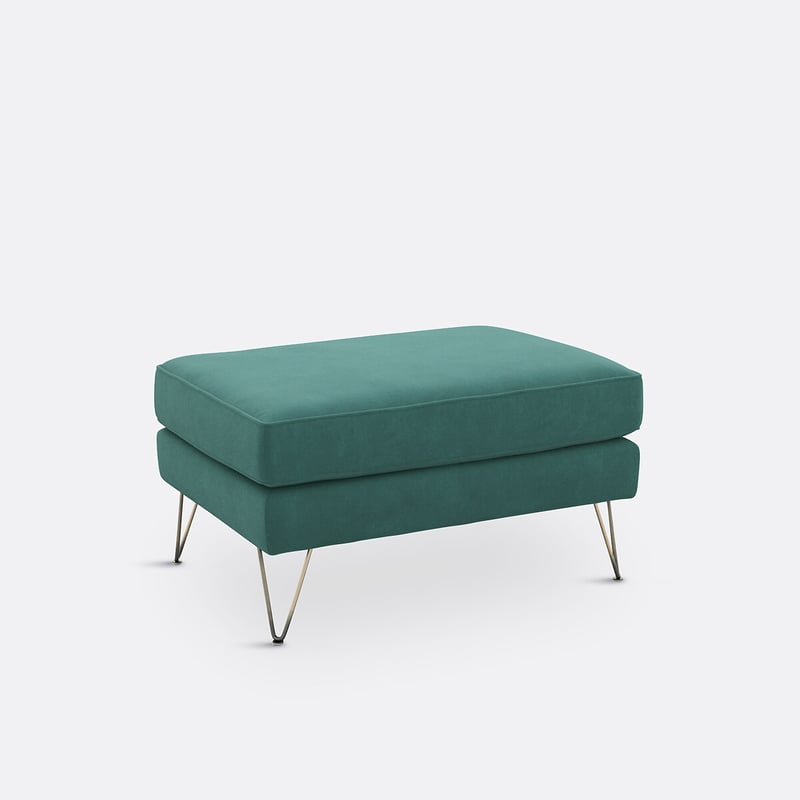 Polsterhocker Topim, Samt