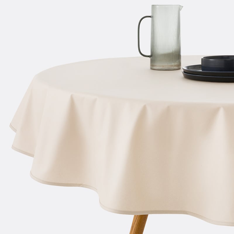 La Redoute Interieurs Runde Tischdecke Scénario, Weiche Baumwolle Mit Beschichtung