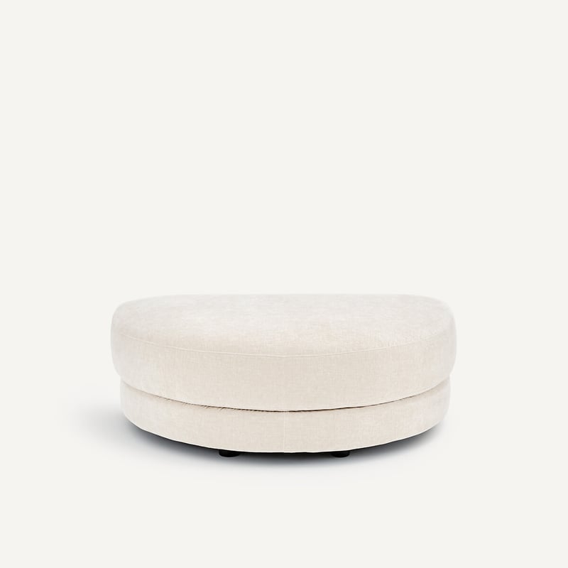 Am.pm Modularer Fussschemel Aus Chenille-velours, Tiberio