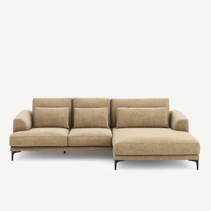 Am.pm Ecksofa Meridian Xl Rechts In Baumwolle Mit Armierung, Marsile