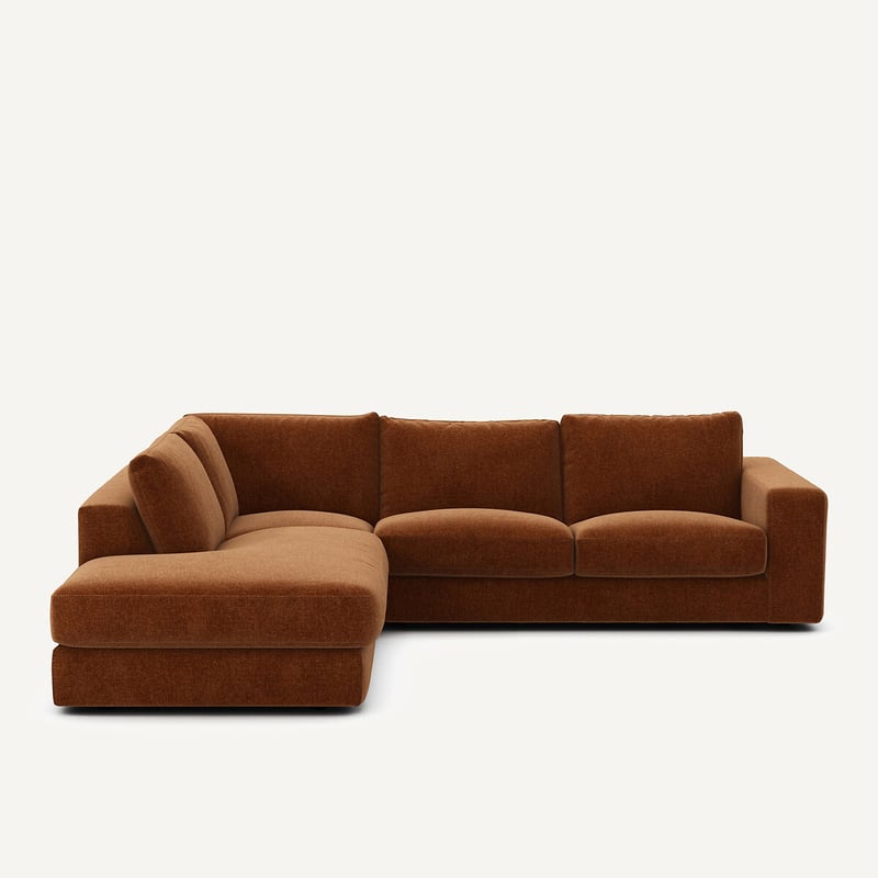 Am.pm Ecksofa Aus Chenille-velours, Skander
