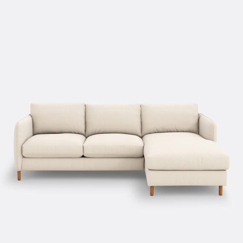 Ecksofa Loméo, Rechtwinklig, Mit Schlaffunktion, 4-sitzer, Aus Polyester