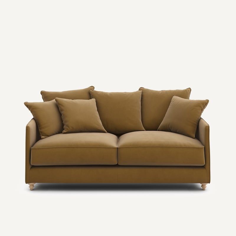 Am.pm Kompaktes 3-sitzer-sofa, Umwandelbar In Leinenvelours, Lazare