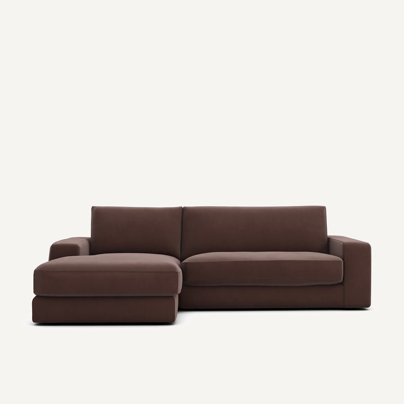 Am.pm Ecksofa Aus Leinenvelours, Skander