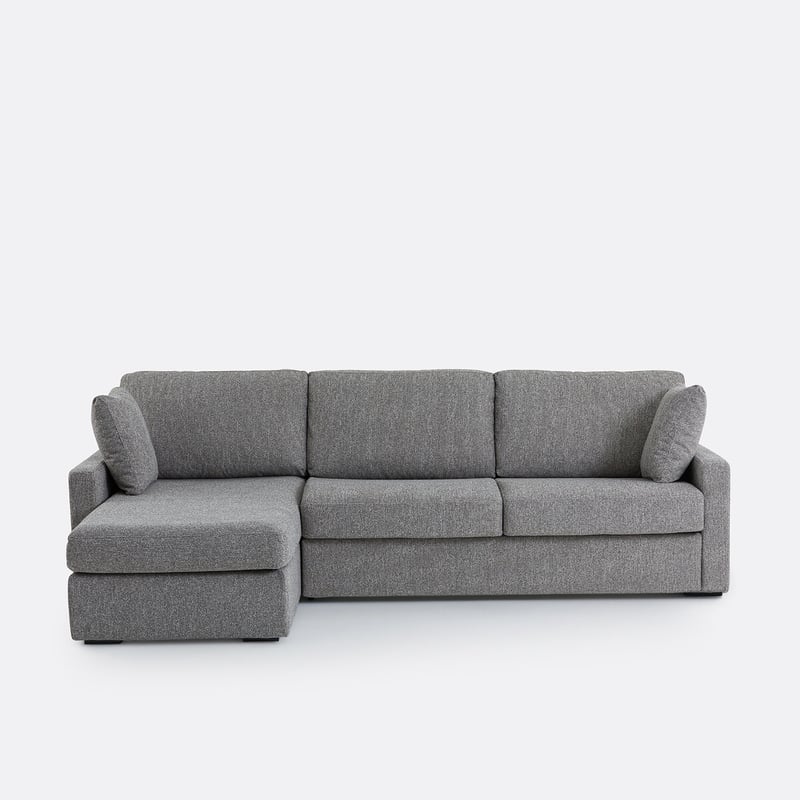 Eckschlafsofa Timor, 4-sitzig, Meliert, Premium Hr-schaum