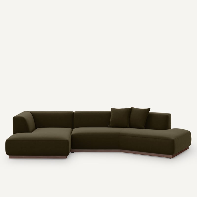 Am.pm Offenes Ecksofa Jacopo Mit Ecke Links, Samt