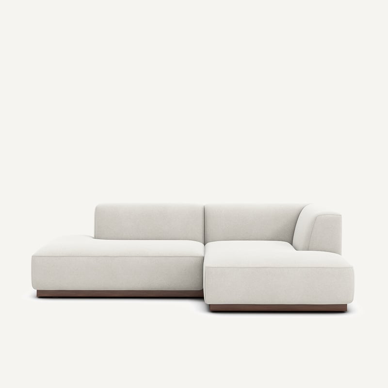 Am.pm Gerades Ecksofa Aus Leinenvelours, Jacopo