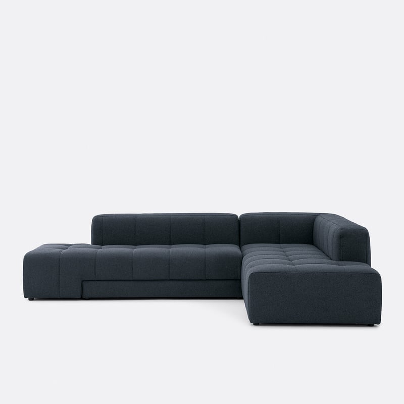 Ecksofa, Gerade, Umbaubar, Aus Feinem Bouclé, Fano