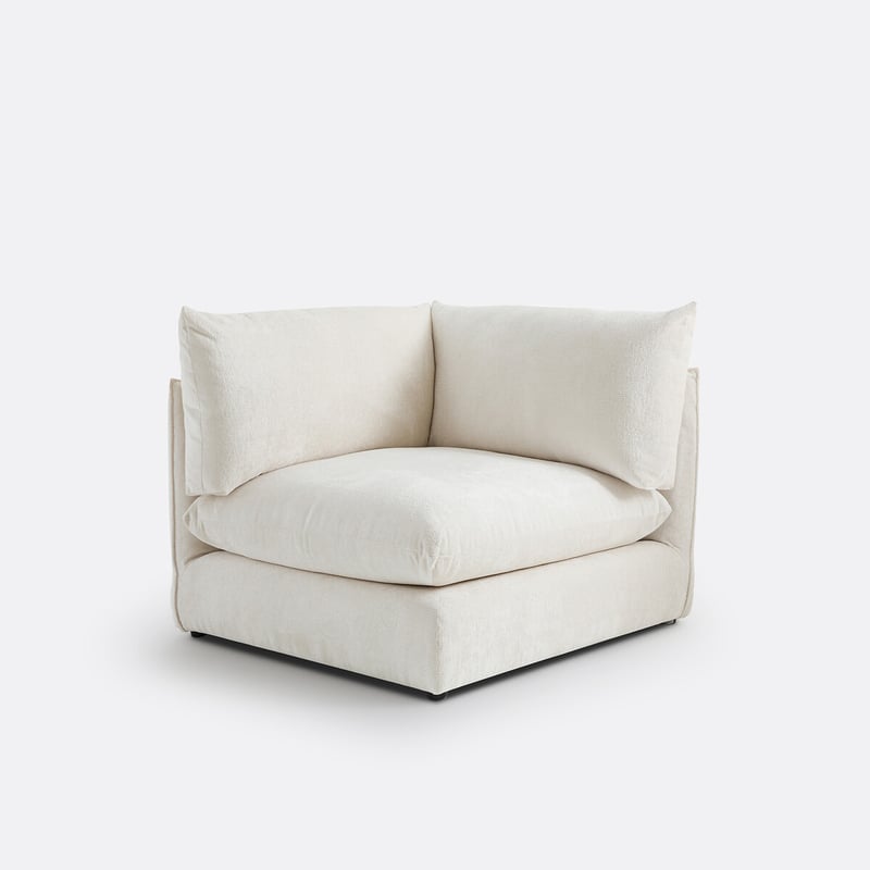 Eckelement Malo, Für Modulares Sofa, Aus Struktursamt