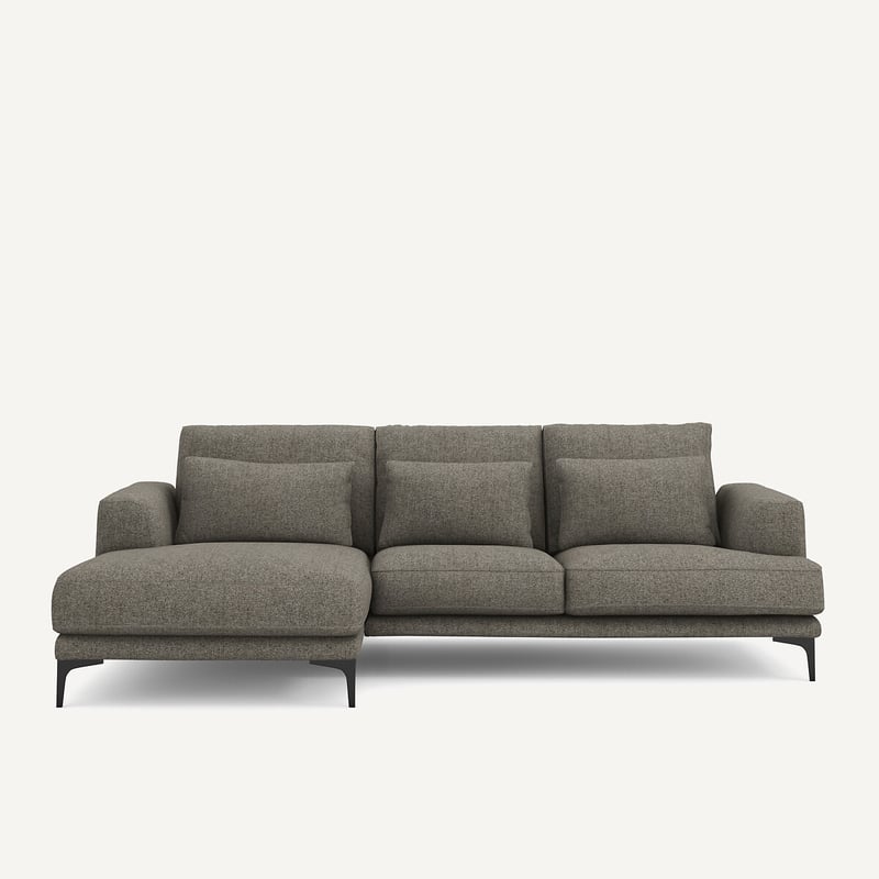 Am.pm Ecksofa Marsile Mit Ecke Links, Tweed-optik