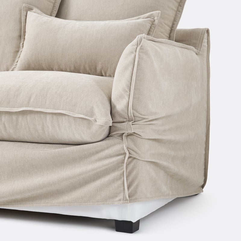 Bezug Für Ecksofa Aus Meliertem Polyester, Odna