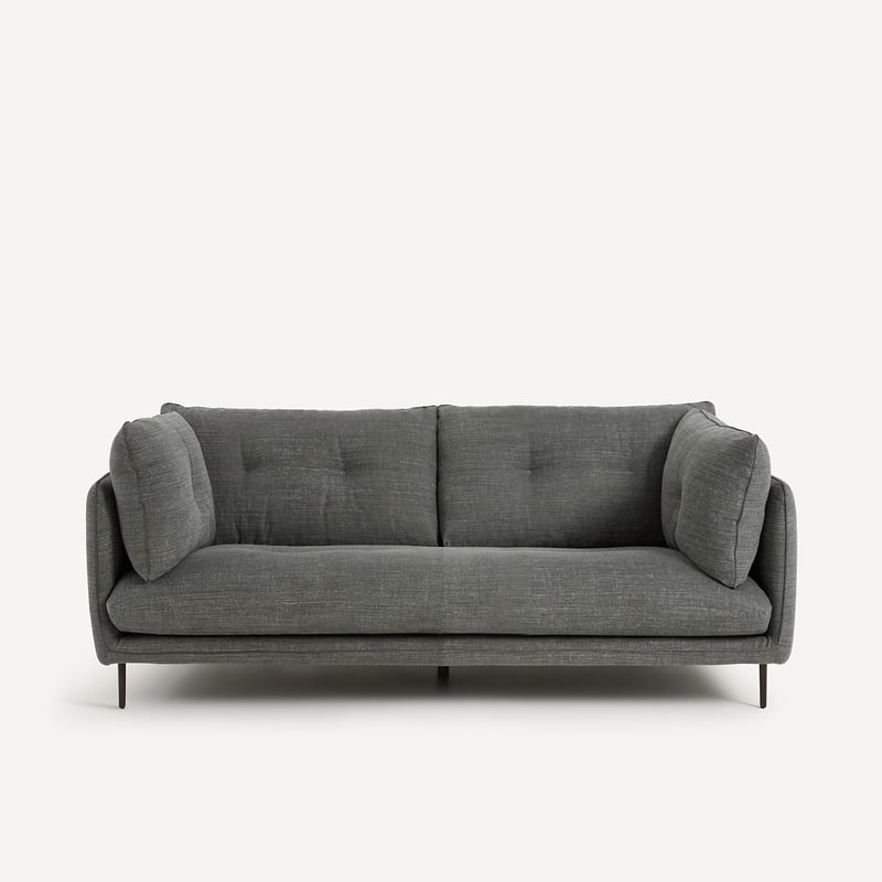 Am.pm Kompaktes Sofa, Aus Baumwolle Und Leinen, Botero