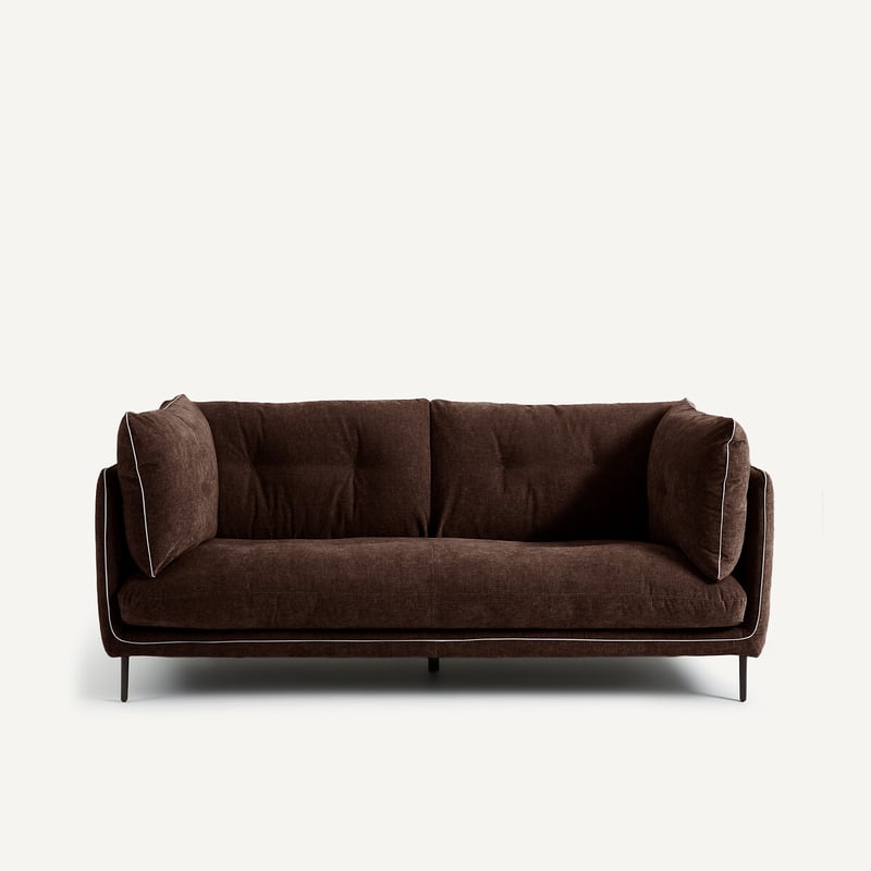 Am.pm Kompaktes Sofa Aus Chenille-samt, Botero