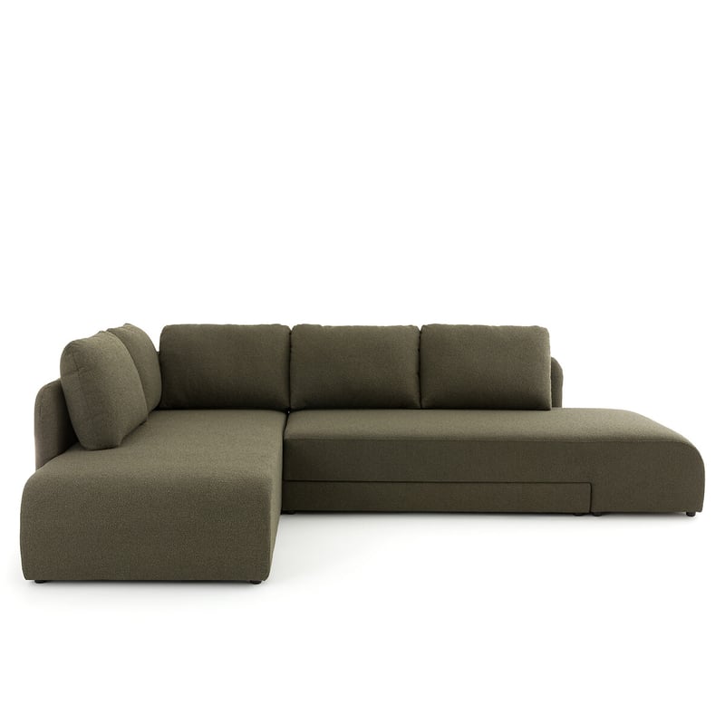 Eckschlafsofa Gina, Bouclé