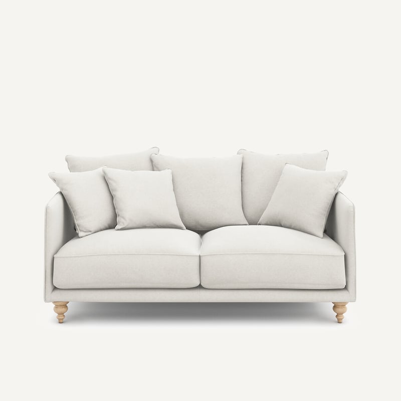 Am.pm Kompaktes 3-sitzer-sofa Aus Leinenvelours, Lazare