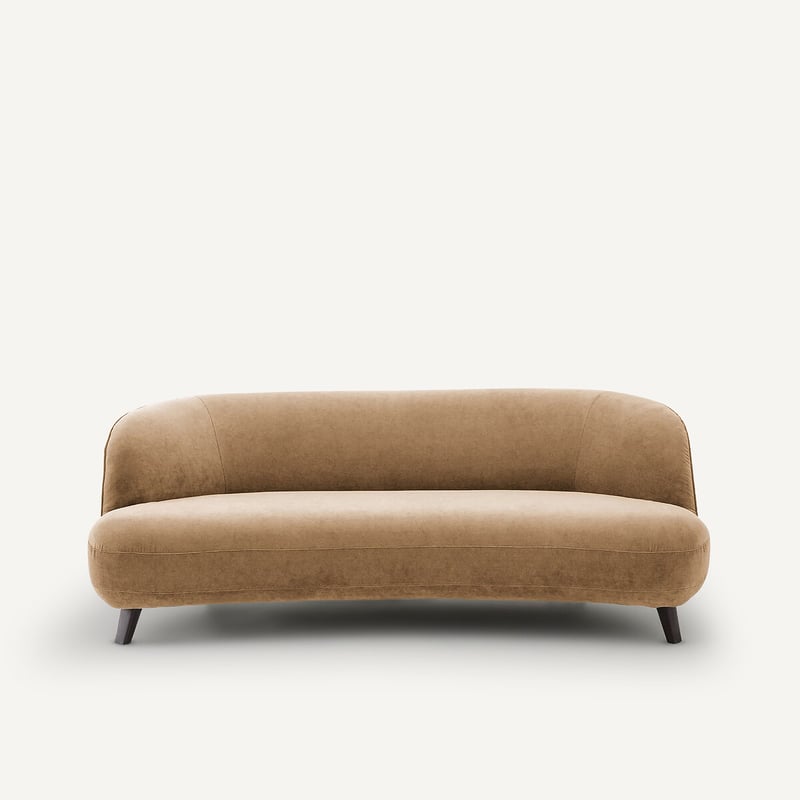 Am.pm X Emmanuel Gallina 3-sitzer-sofa, Stonewashed Velours, Rosebury, Design Emmanuel Gallina