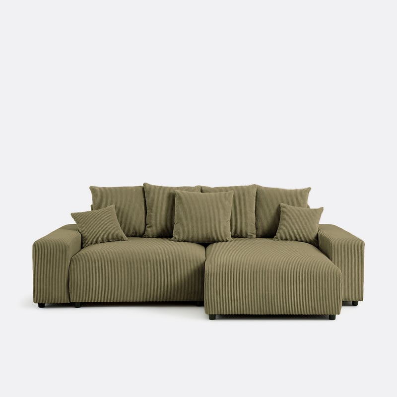 Umkehrbares Ecksofa Mit Bettkasten, Cord, Lomi