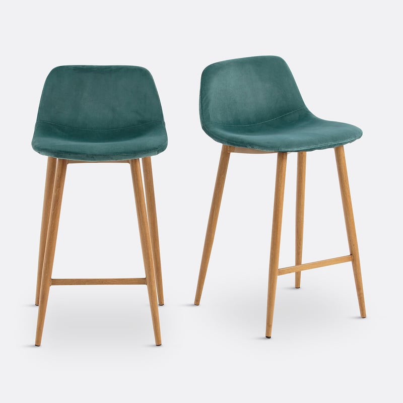 2er-set Barstühle Lavergne, Mittlere Höhe