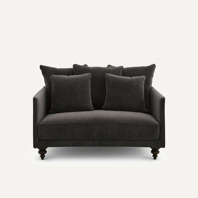 Am.pm Kompaktes 2-sitzer-sofa Aus Chenille-samt, Lazare