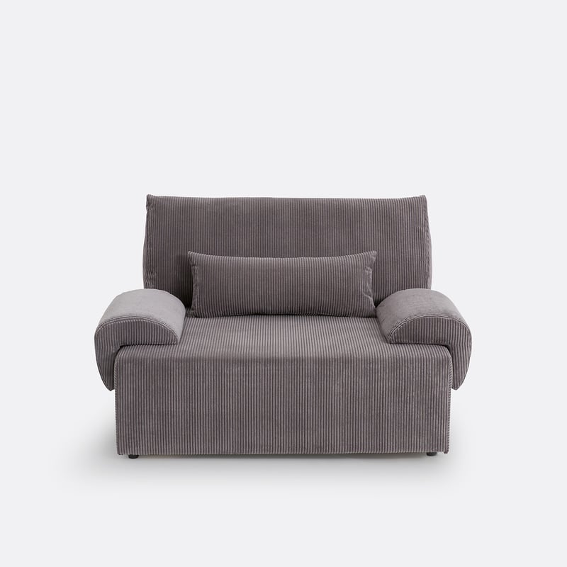 Schlafsofa Maona Mit Bettkasten, 2-sitzer, Aus Cord