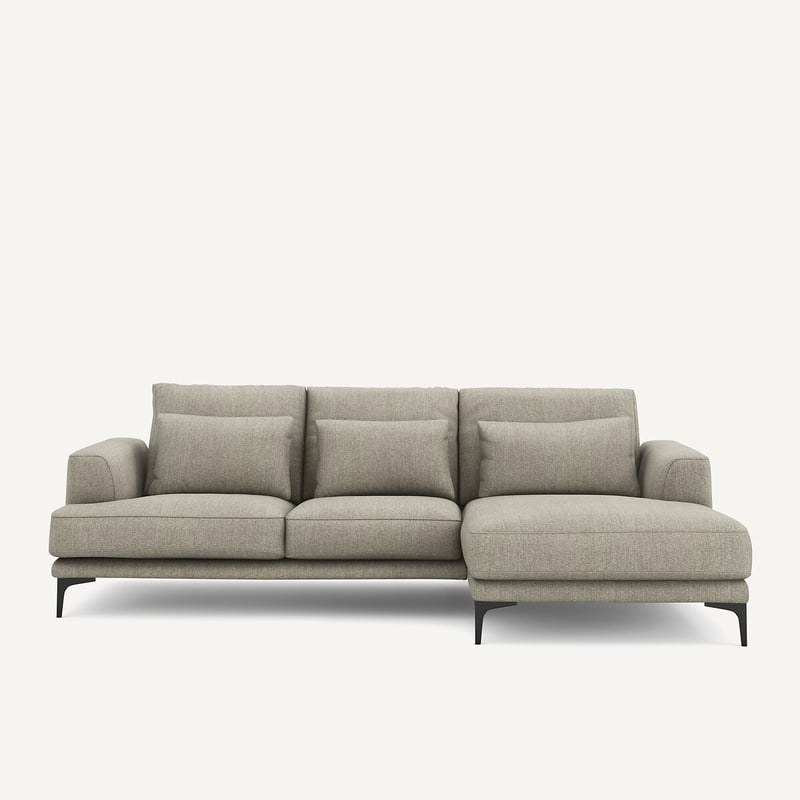 Am.pm Ecksofa Marsile Mit Ecke Rechts, Tweed-optik