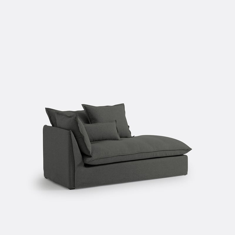 Chaiselongue Mit Abnehmbarem Bezug, Aus Polyester, Odna