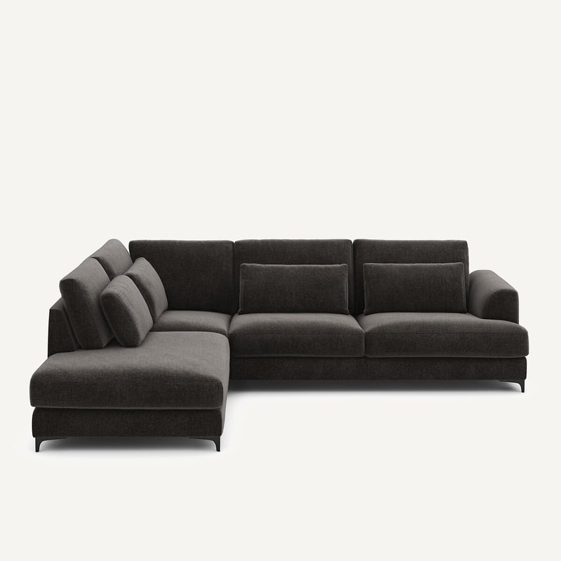 Am.pm Sofa Linke Ecke Conv Velours Chenille, Marsile