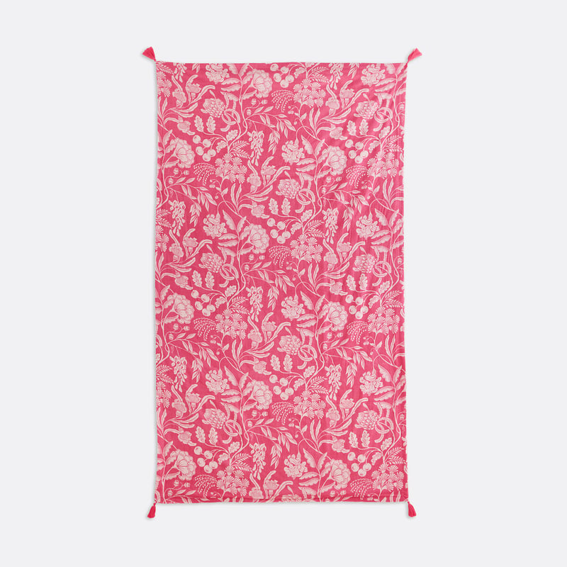 La Redoute Interieurs Fouta Xl, Blumendruck, Mit Frottee Gefüttert, Linda