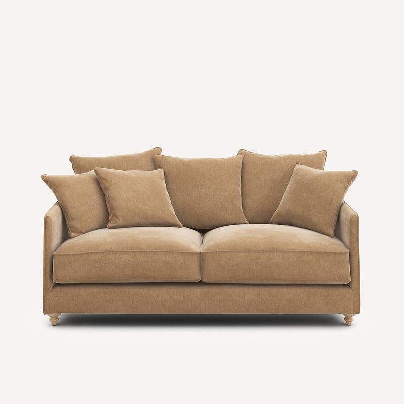 Am.pm Kompaktes, Umwandelbares Sofa In Stonewashed Velours, Lazare