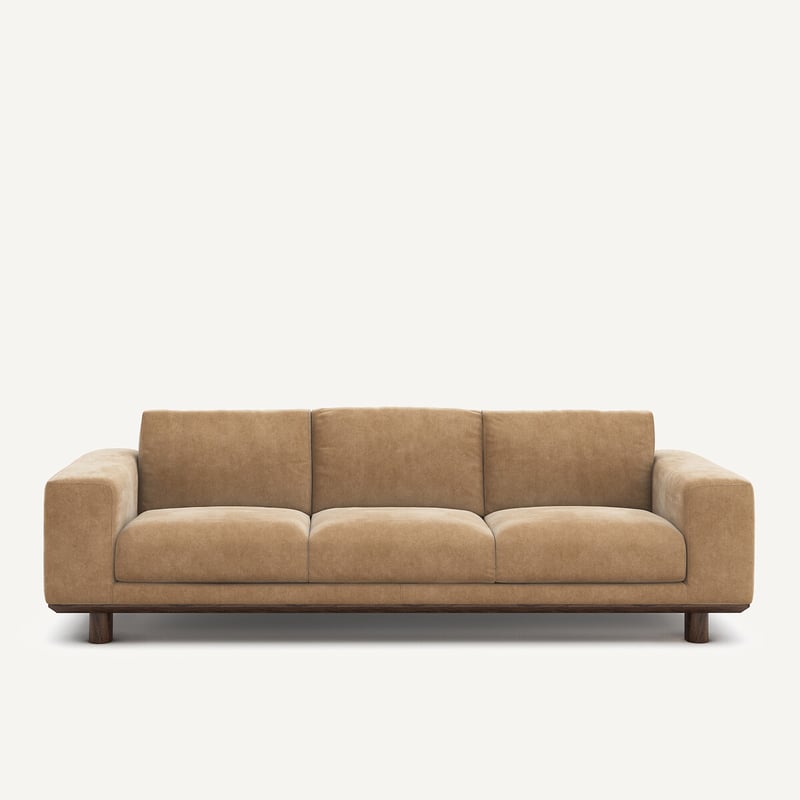 Am.pm Sofa Aus Stonewashed Velours, Cerea