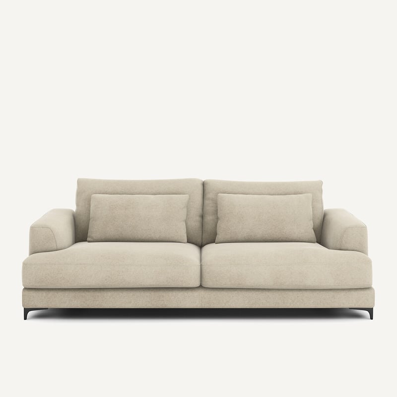 Am.pm 4-sitzer-sofa, Umwandelbar, Aus Leinenvelours, Marsile