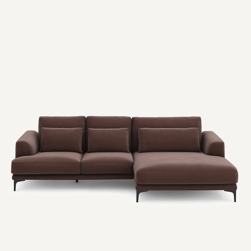 Am.pm Ecksofa Meridian Xl Rechts In Leinenvelours, Marsile