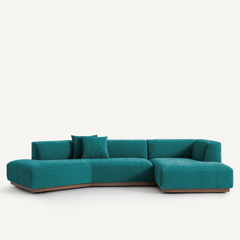 Am.pm Offenes Ecksofa Jacopo Mit Ecke Rechts, Chenillesamt
