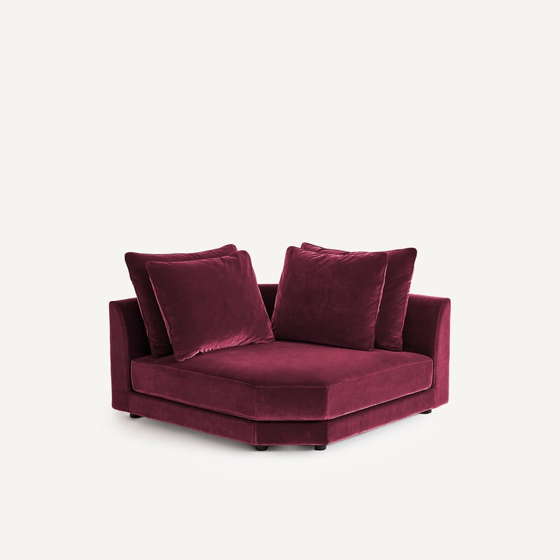 Am.pm Modulares Ecksofa Aus Samt, Tiberio