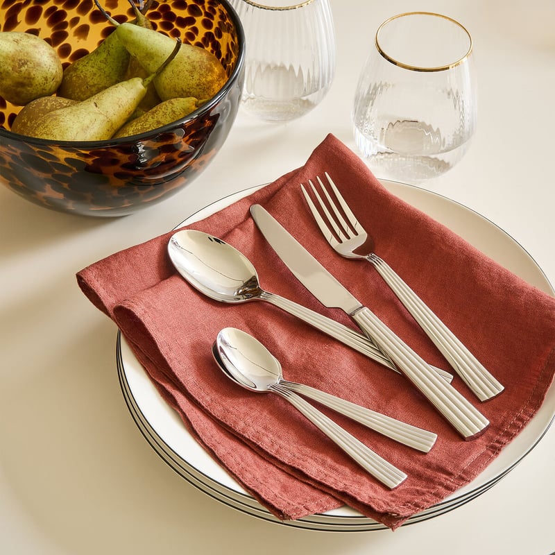 La Redoute Interieurs 4er-pack Servietten Victorine, Gewaschenes Leinen