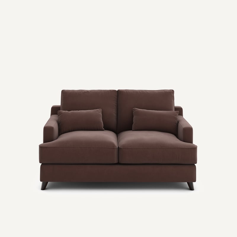Am.pm Kompaktes 2-sitzer-sofa Aus Leinenvelours, Alwine