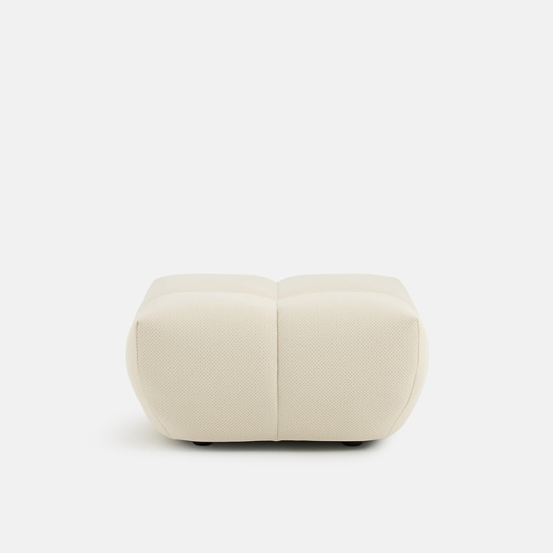 Hocker, Aus Gestepptem Stoff, 83 Cm Breit, Nuria